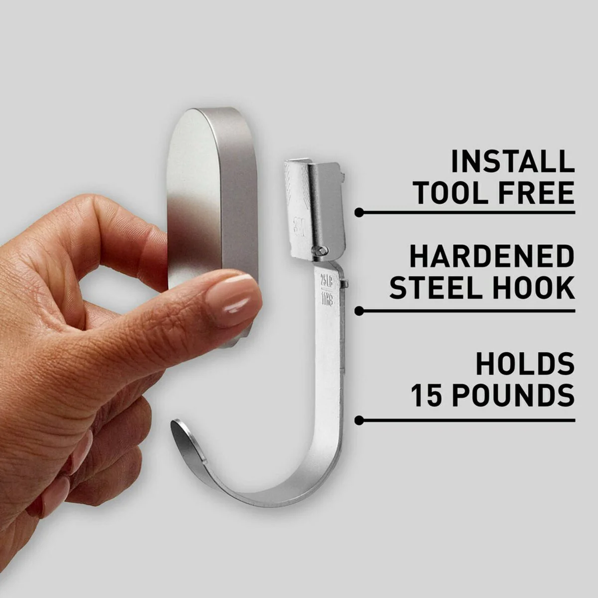 3M Silver Claw Plasterboard Wall Hook - 3m - 7kg - Easy Installation - Image 4
