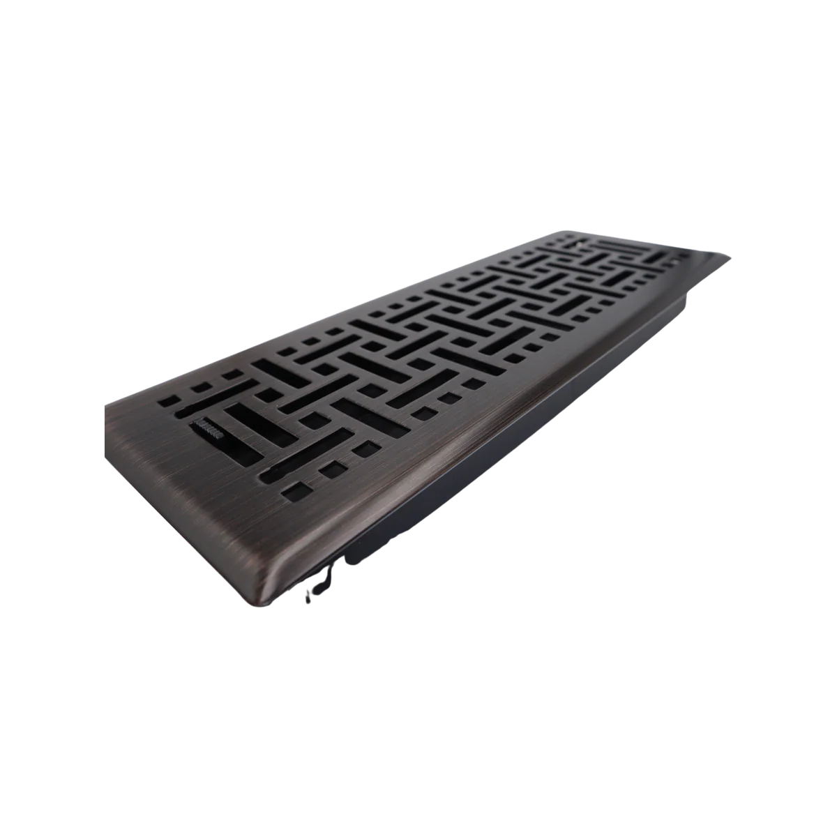 Accord Wicker Floor Register - 10 x 30cm - Electroplated Steel - Modern Design - Image 2