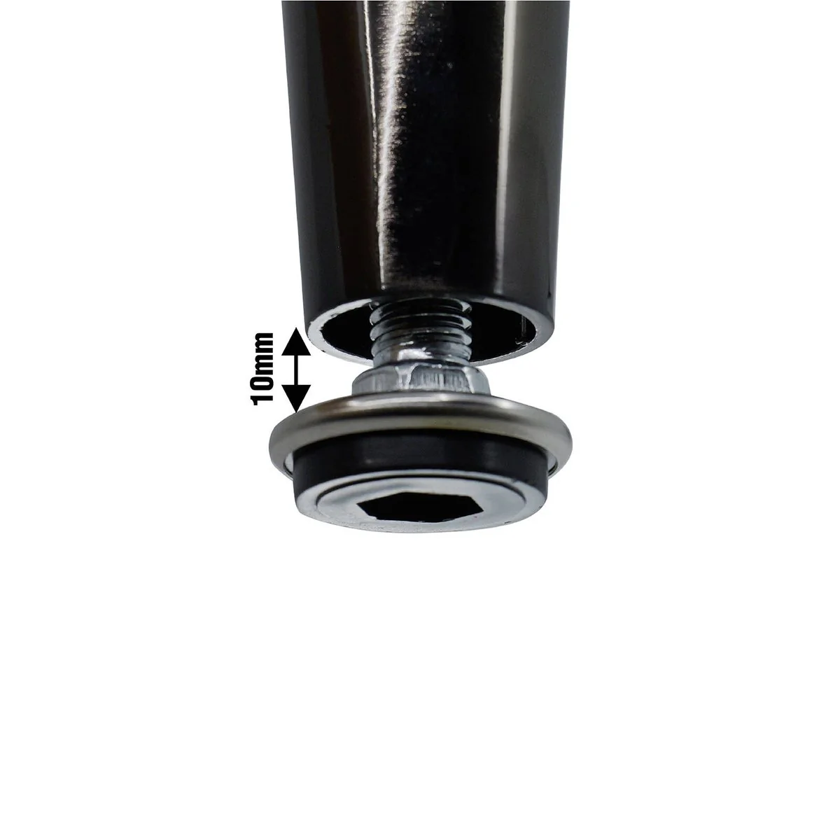Adoored 150mm Black Nickel Tapered Metal Legs - Durable Steel - Easy Install - Image 3