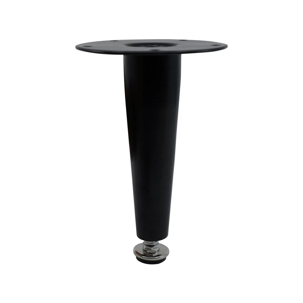 Adoored 150mm Black Tapered Metal Legs - 4 Pack - Durable Steel Design