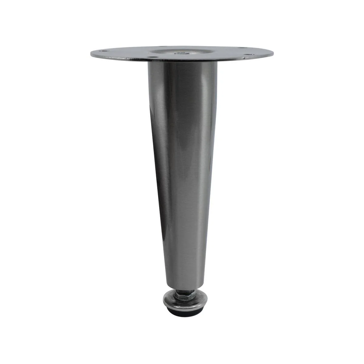 Adoored 150mm Brushed Nickel Tapered Metal Legs - Easy Installation - Durable