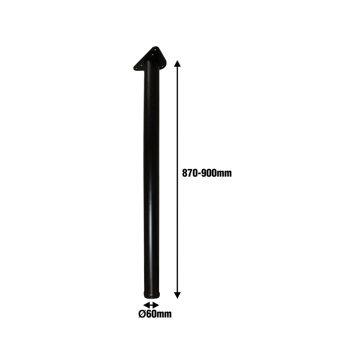 Adoored Breakfast Bar Leg - 60 x 870mm - Steel - Modern Design - Image 3