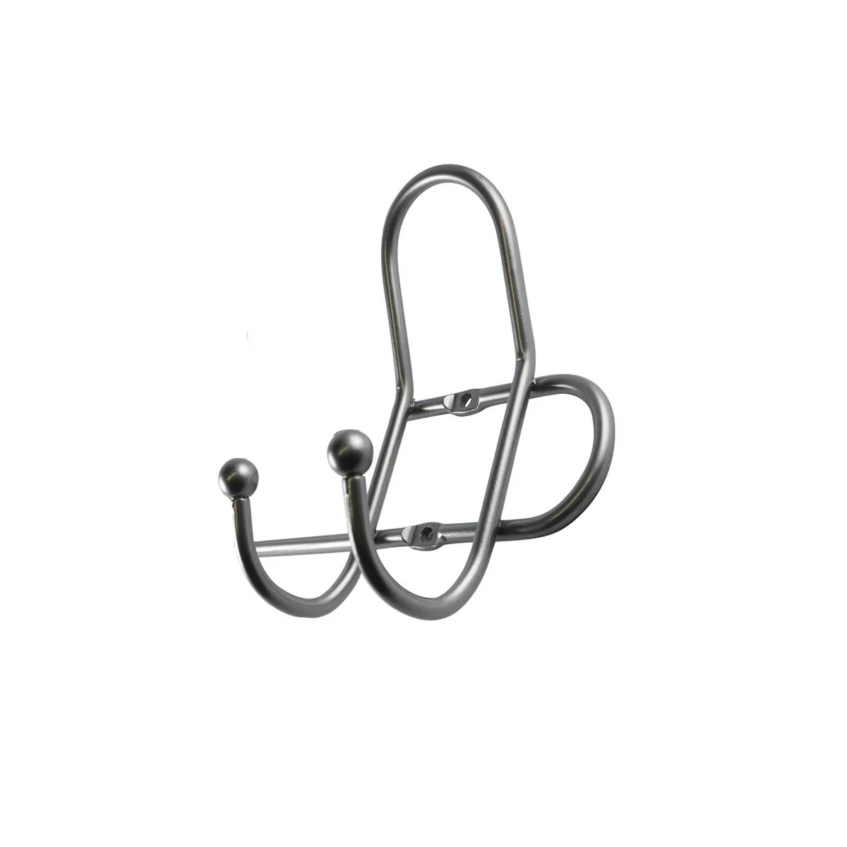 Adoored Decorative Hook Rack - 6 Hooks - Satin Chrome - Easy Installation - Image 3