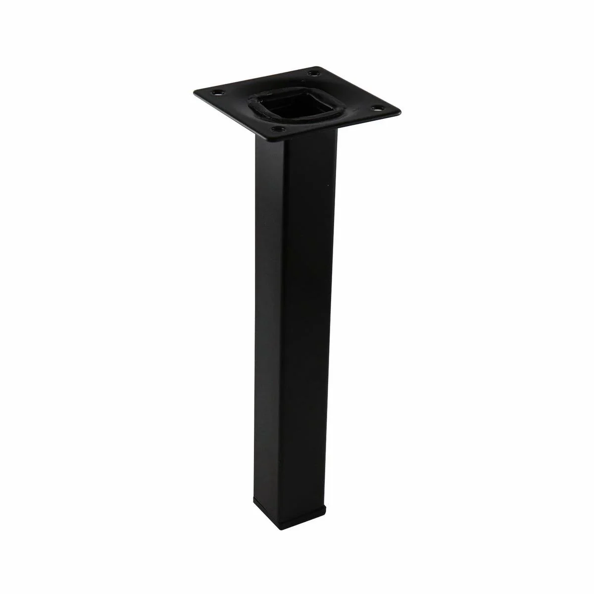 Adoored Furniture Leg - 25 x 25 x 200mm - Steel - Black Finish