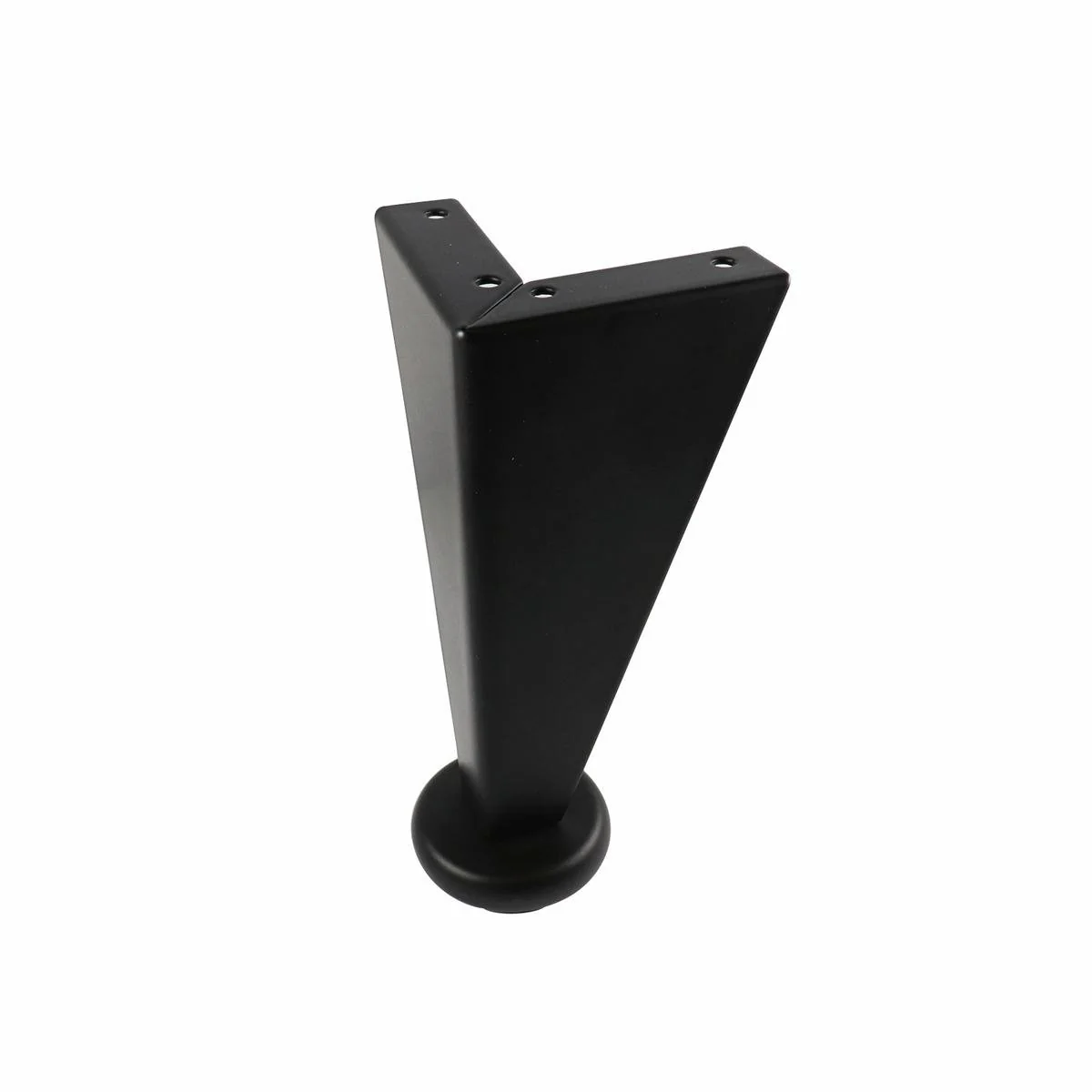 Adoored Furniture Leg Black - 150mm - Steel - Angled Design