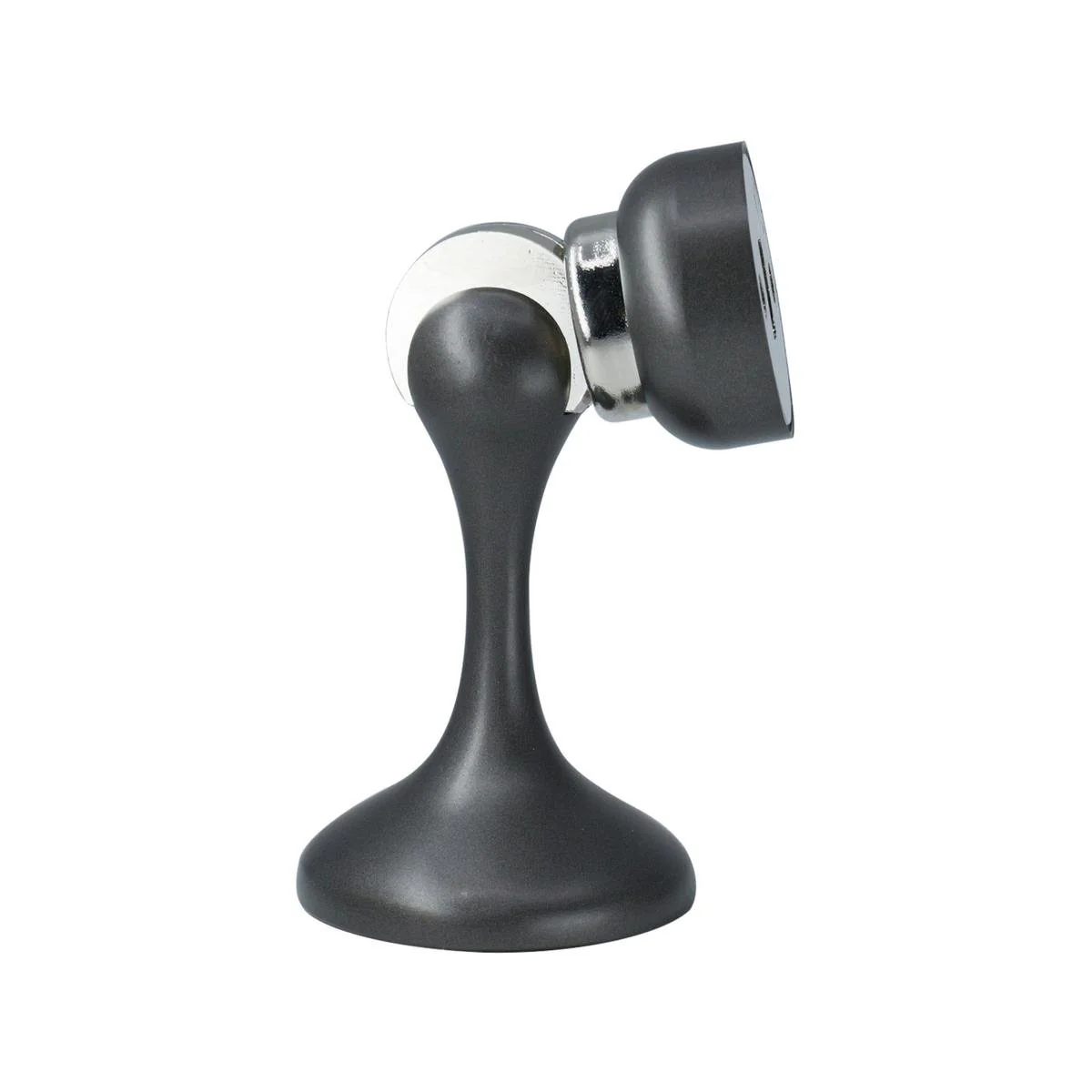 Adoored Gun Metal Grey Trumpet Door Stop - 42mm x 68mm - Shock Absorbing