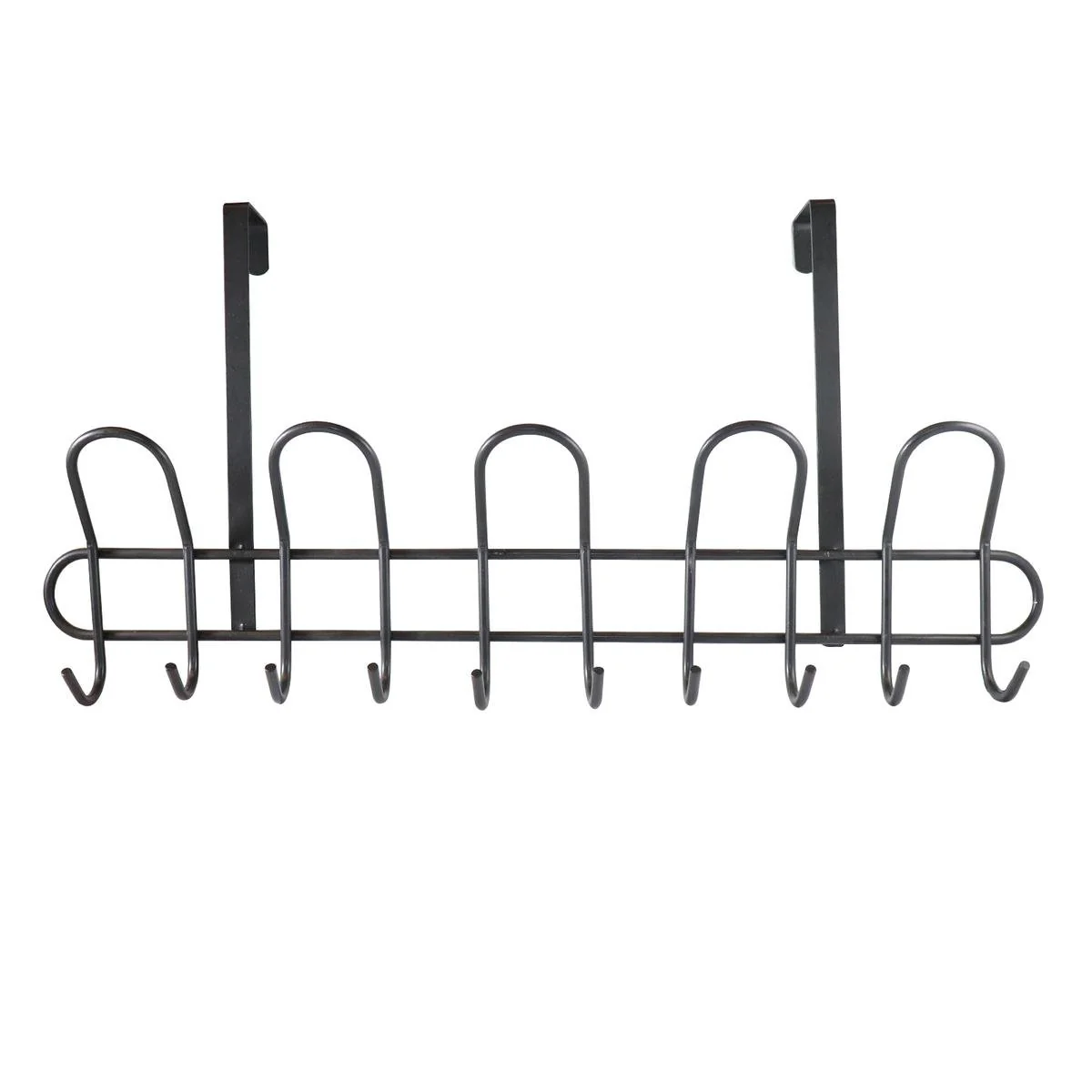 Adoored Hook Rack - 15 Hooks - Steel - Over The Door