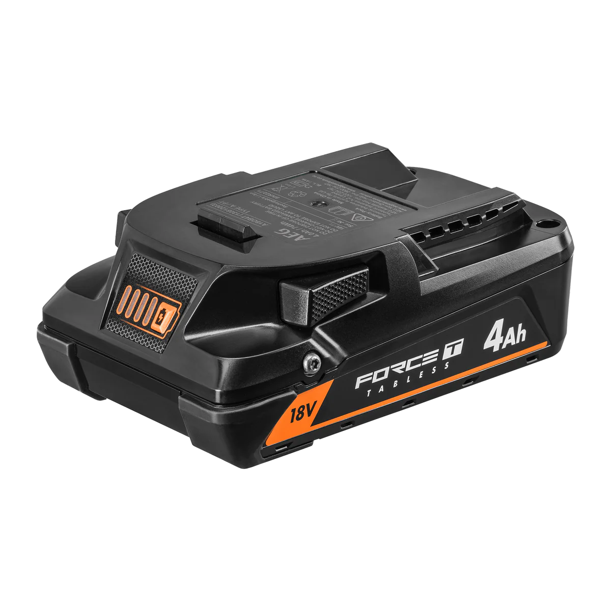 AEG 18V 4Ah FORCE Tabless Battery - 25% More Power - Lightweight 655g
