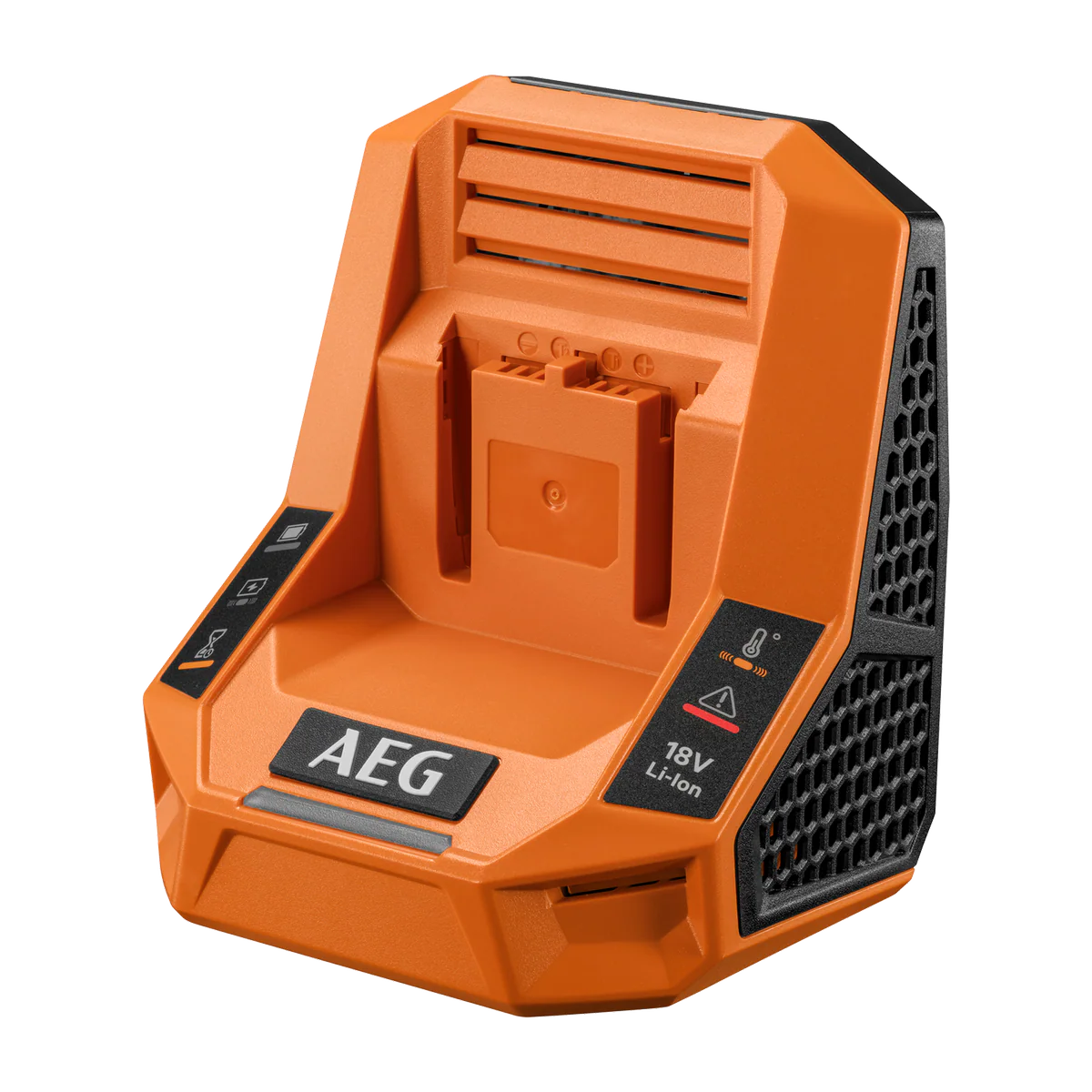 AEG 18V 6A Rapid Charger - Charges 6.0Ah Battery in 74 Minutes - Compact Design