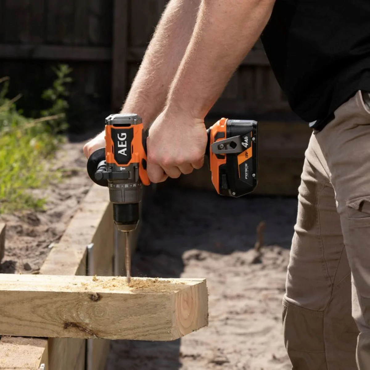 AEG 18V Brushless Hammer Drill Kit - 2-Speed Gearbox - 65mm Timber Capacity - LED Light - Image 3