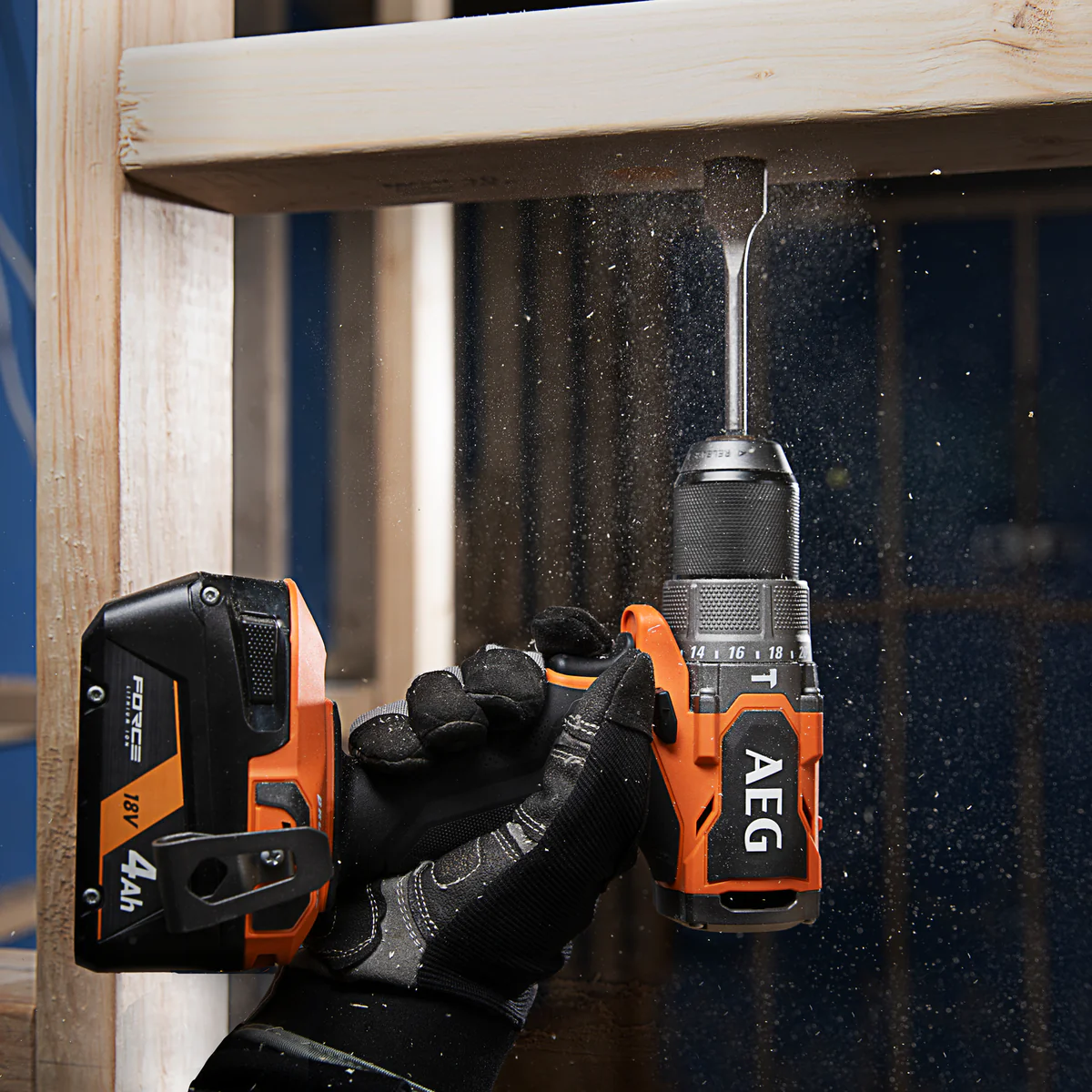 AEG 18V Brushless Sub Compact Hammer Drill Skin Only - 1kg - 164mm Length - Lightweight - Image 4