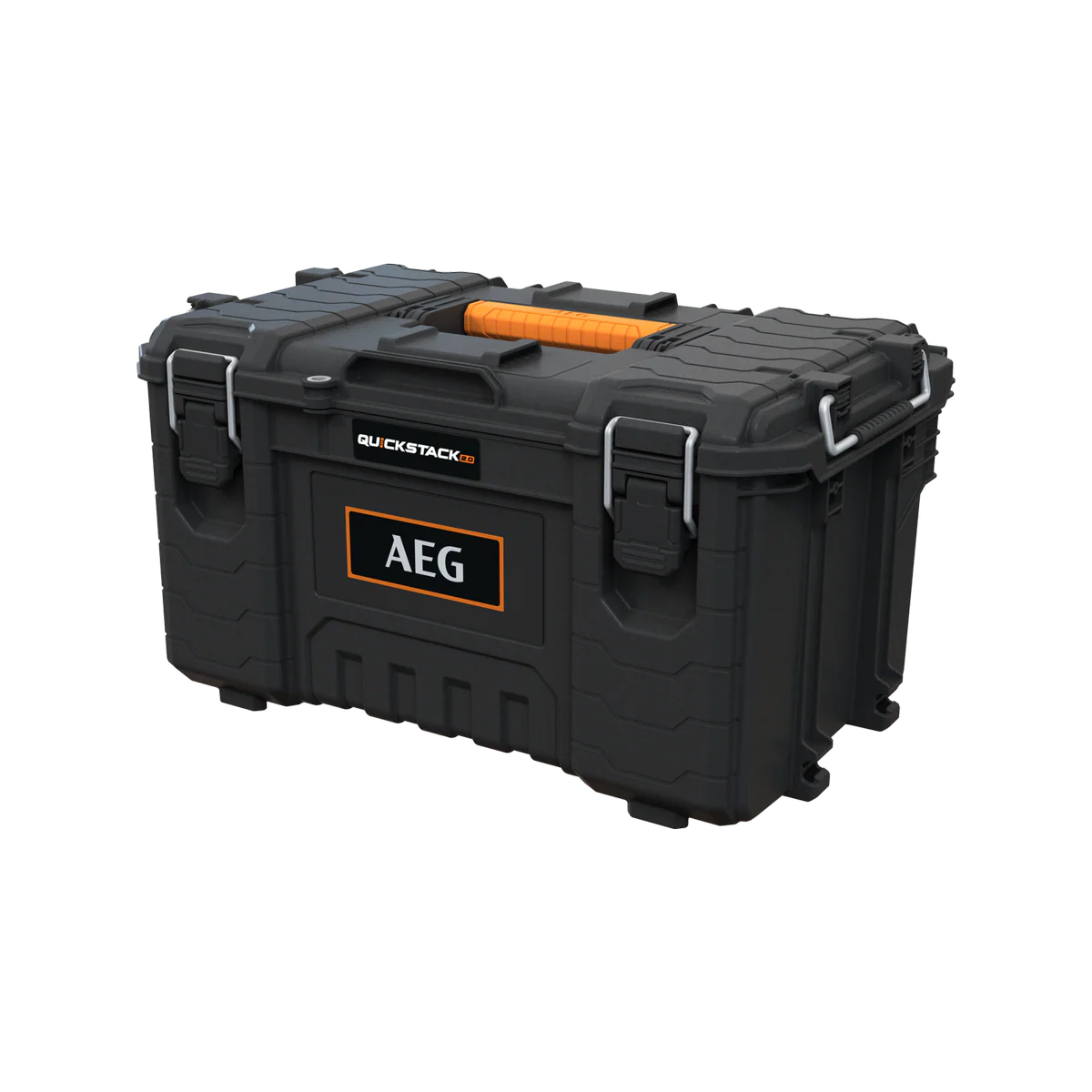 AEG Quickstack 2.0 Medium Toolbox - 568mm x 350mm x 309mm - Durable Storage Solution