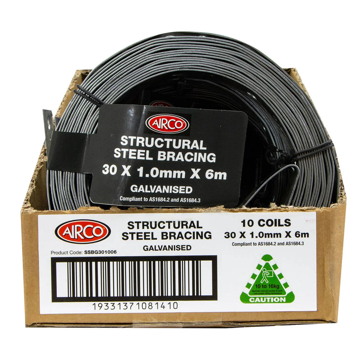 Airco Structural Galvanised Strapping 30mm x 1mm x 6m - Durable Bracing - Image 4