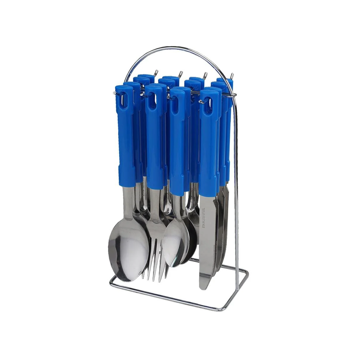 All Set 16 Piece Stainless Steel Cutlery Set - Outdoor Dining - 128mm x 248mm