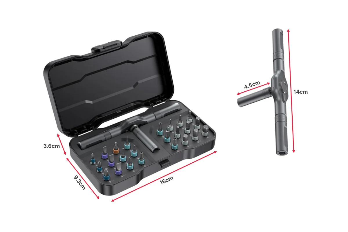 Allen Key Ratchet Set - 24-in-1 S2 Steel Bits with Magnetic Holders - Image 12