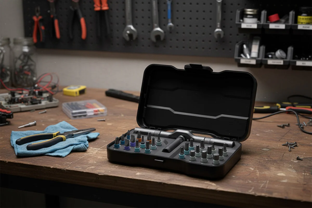 Allen Key Ratchet Set - 24-in-1 S2 Steel Bits with Magnetic Holders - Image 3