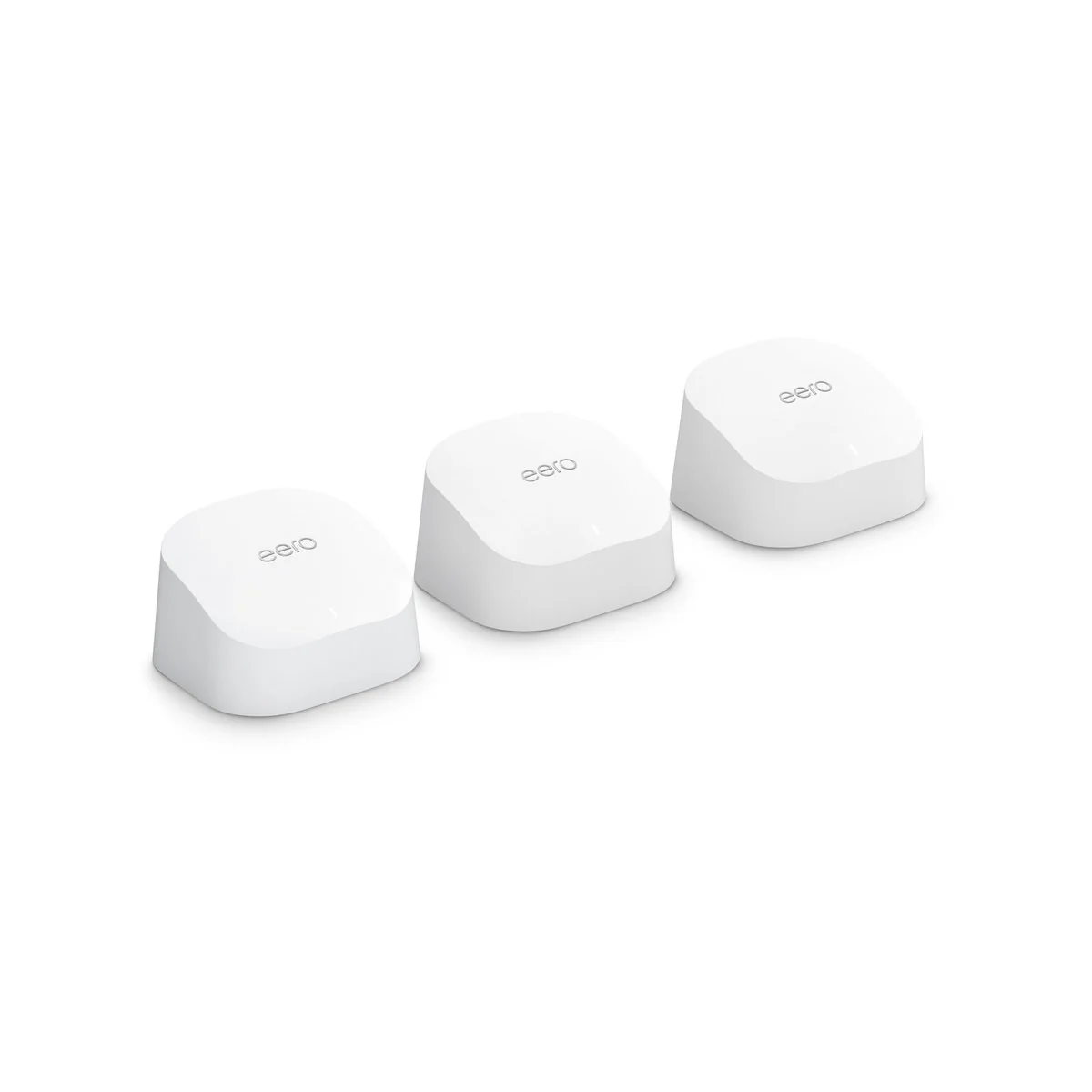 Amazon Eero 6 Dual Band Mesh Wi-Fi 6 Router 3 Pack - 900 Mbps - White - 420m² Coverage