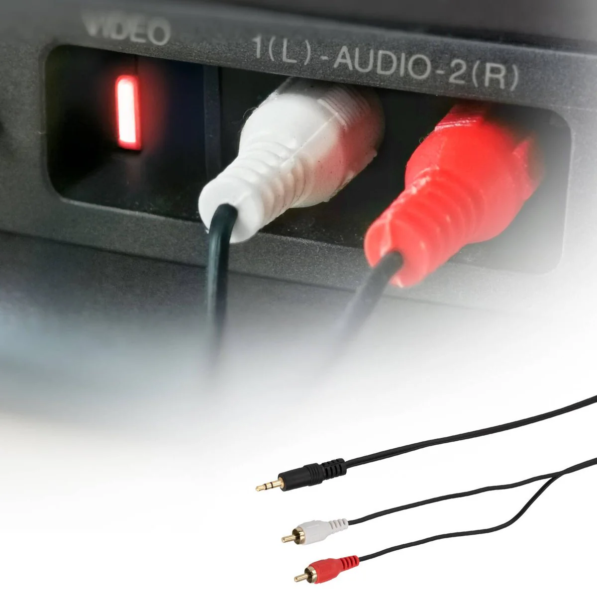 Antsig 1.5m 3.5mm Aux to RCA Cable - Gold Plated Connectors - Audio Connection - Image 4
