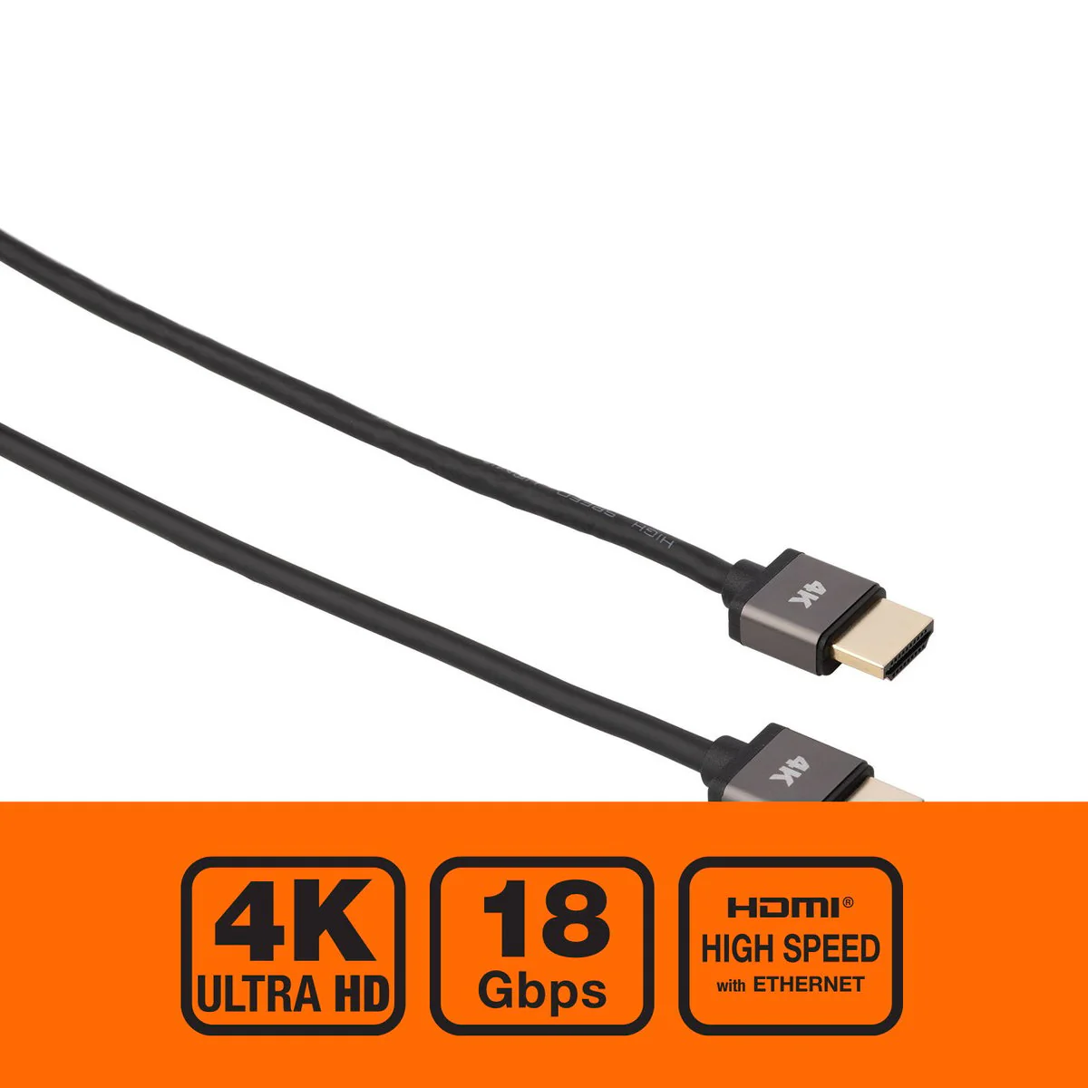 Antsig 1.5m 4K Ultra Thin HDMI Lead - 18Gbps - Gold-Plated Connectors - Image 2