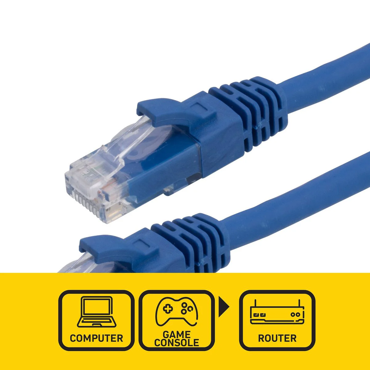 Antsig 10m Cat6a RJ45 Ethernet Cable - 10Gbps Data Transfer - Gold-Plated Connectors - Image 2