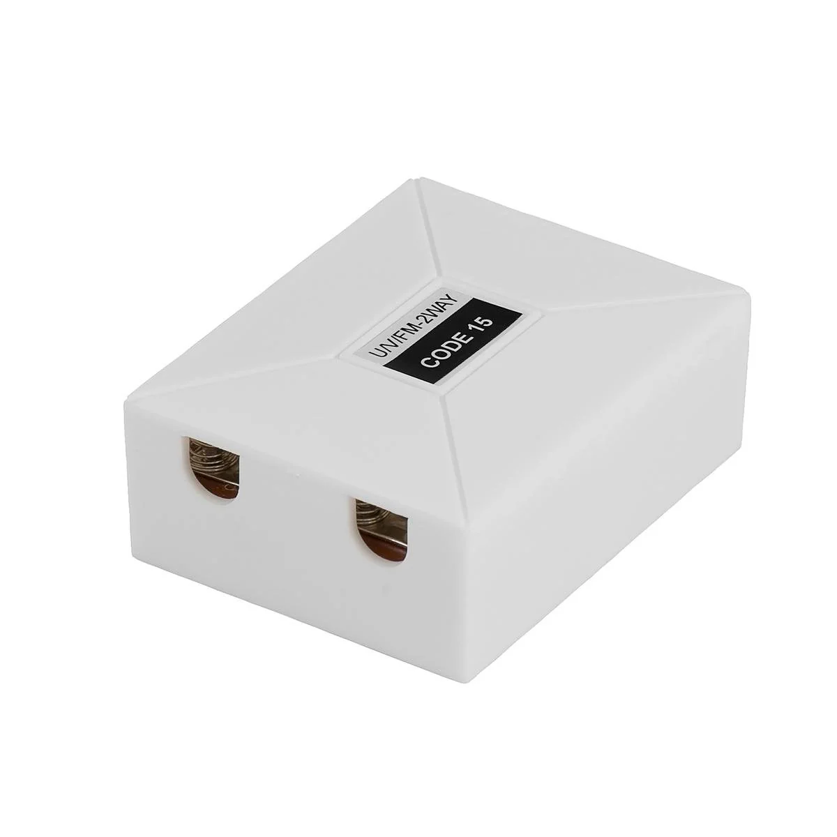 Antsig 2 Way Coaxial Splitter - 75 Ohm - ABS - Indoor Use
