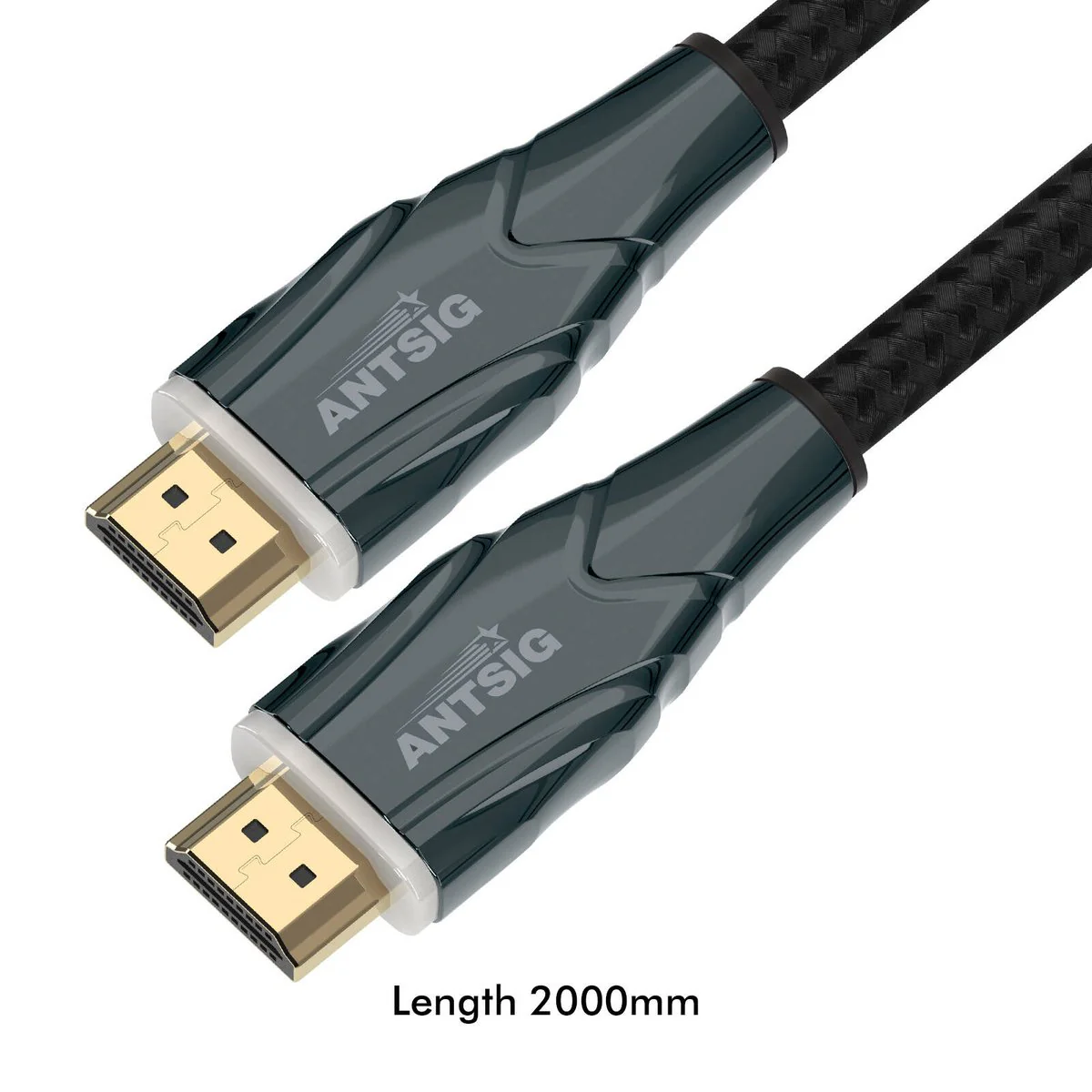 Antsig 2m Ultra 8K HDMI Lead - 8K@60Hz - Gold-Plated Connectors - Triple Shielding - Image 5