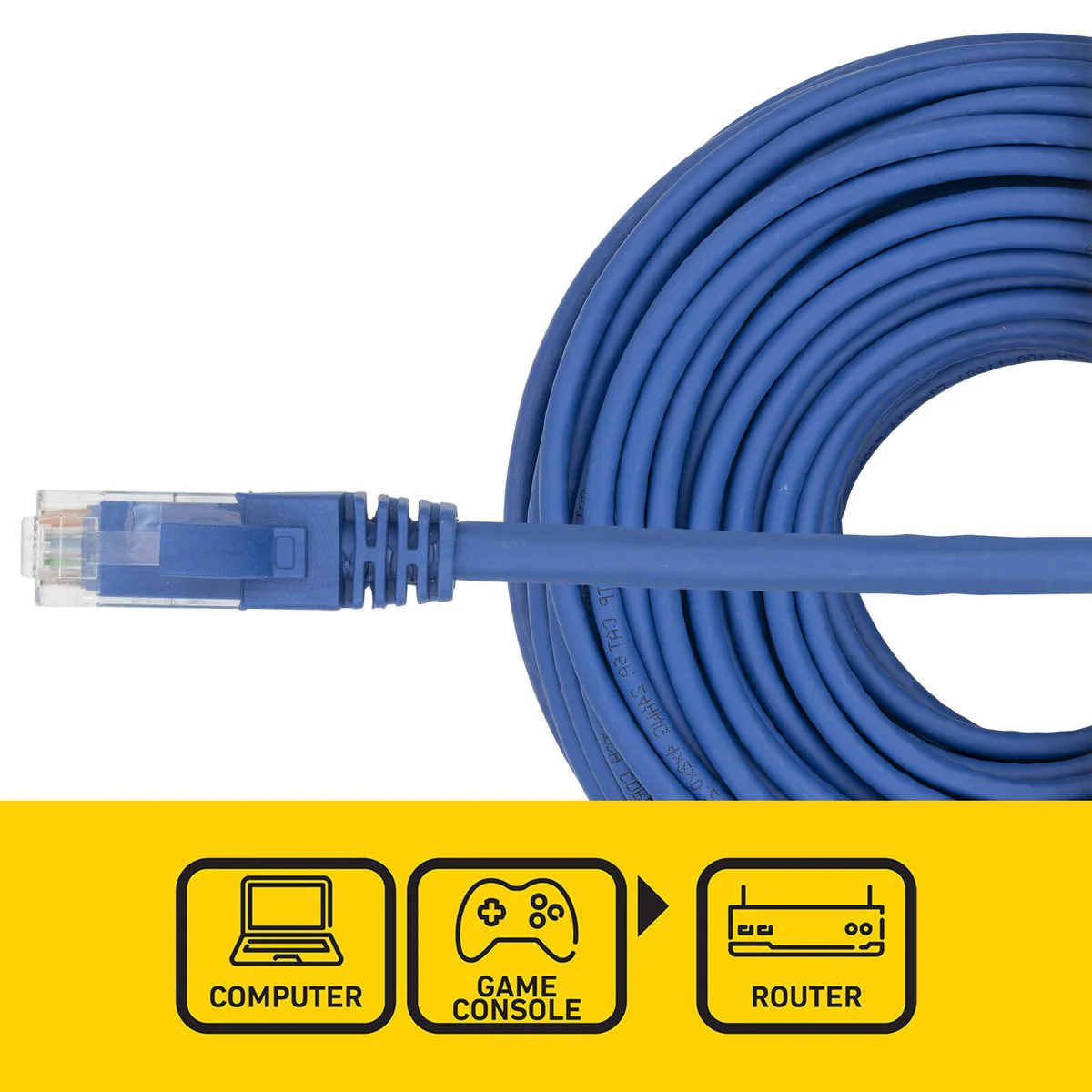 Antsig 30m Cat6a RJ45 Ethernet Cable - 10Gbps Data Transfer - Gold-Plated Contacts - Image 2
