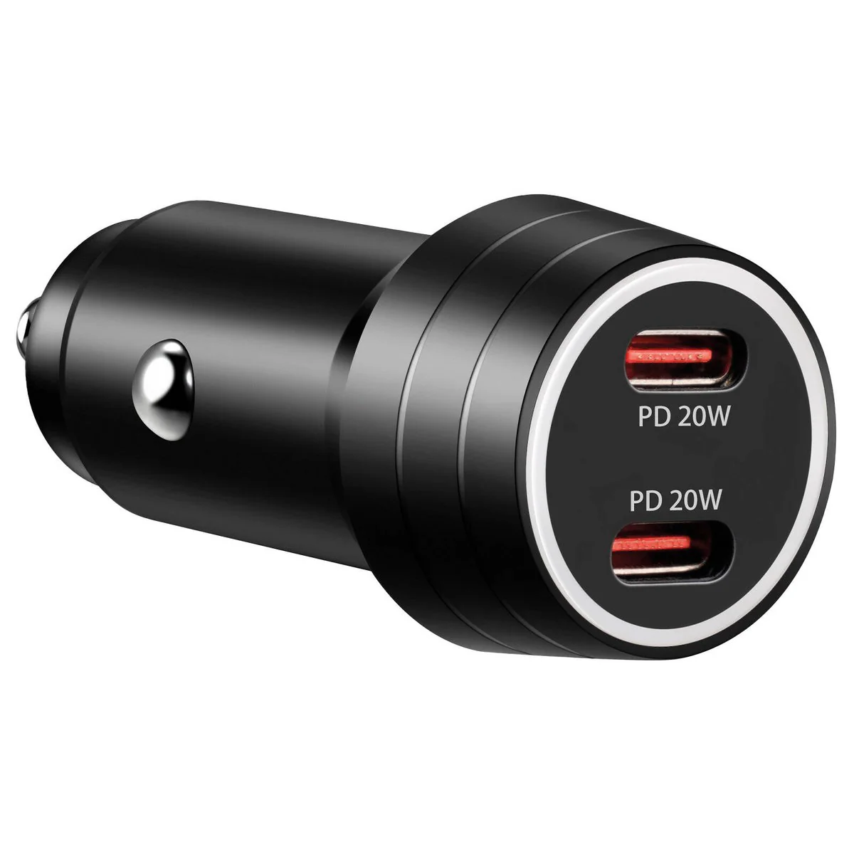 Antsig 40W 2 Port USB Car Charger - Dual USB-C - Fast Charging - Metal Housing
