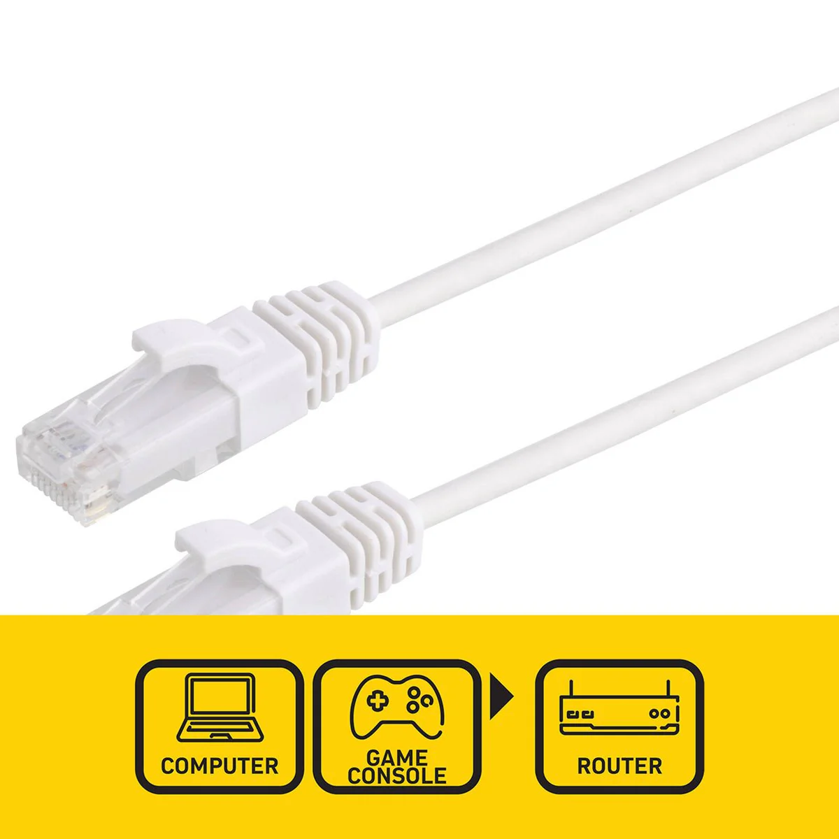 Antsig 5m Ultra Thin Cat6A RJ45 Ethernet Cable - 10 Gigabit Speed - Safe Design - Image 2