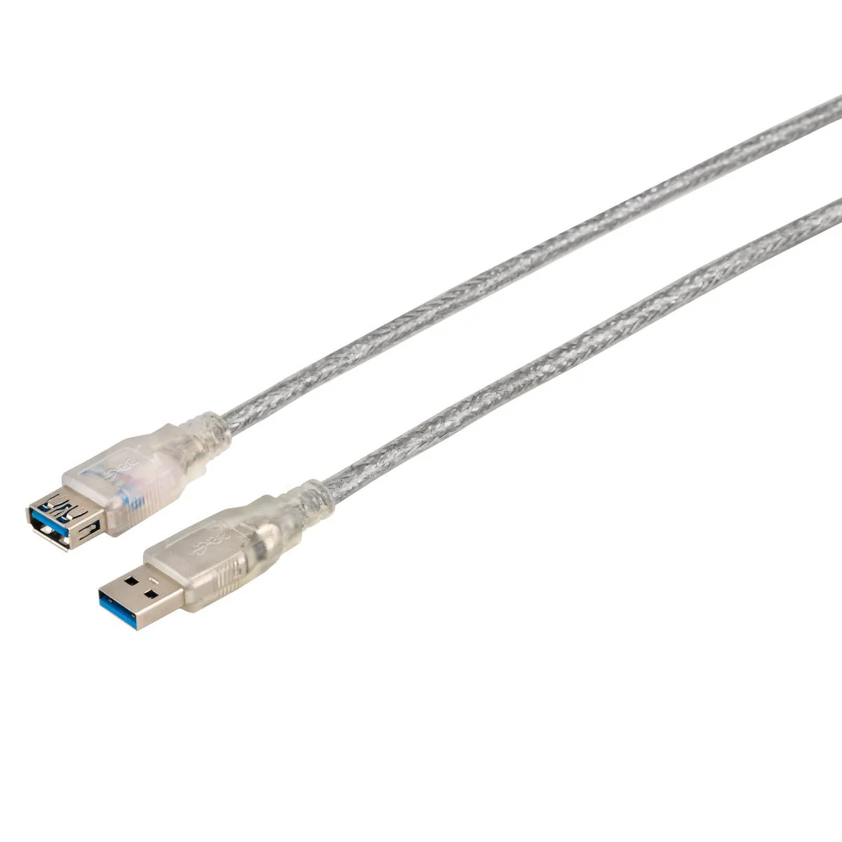 Antsig 5m USB-A Male to USB-A Female Extension Cable - Silver - Reliable Connectivity