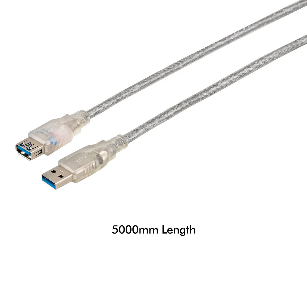 Antsig 5m USB-A Male to USB-A Female Extension Cable - Silver - Reliable Connectivity - Image 4