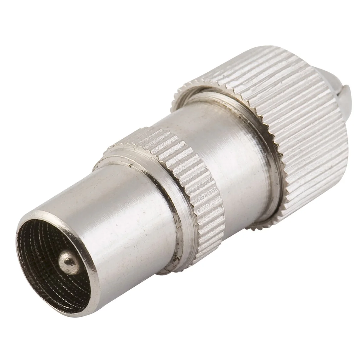 Antsig 75 Ohm Metal Line TV Plug - PAL Male - Nickel - Corrosion Resistant