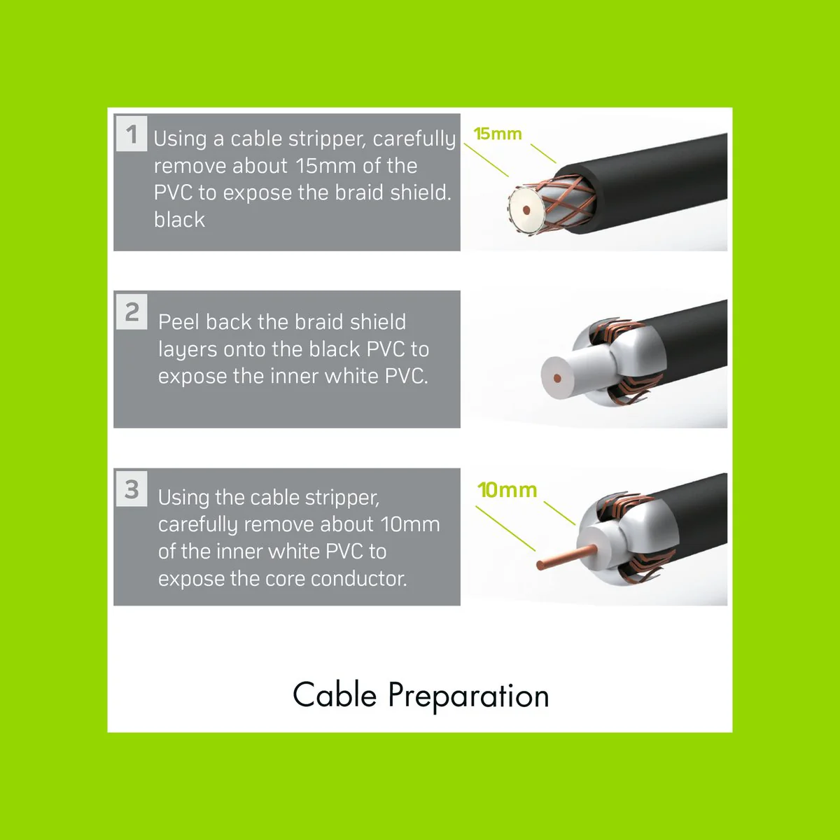 Antsig F59 Crimp Connector RG6 Cable Heavy Gauge - 5mm x 21mm - Reliable Coaxial Connection - Image 5