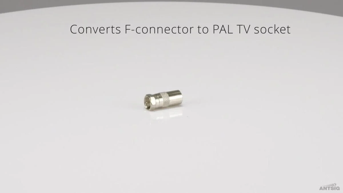 Antsig F59 Plug to Pal TV Socket - Coaxial Cable Joiner - 5mm x 21mm x 9mm - Image 5