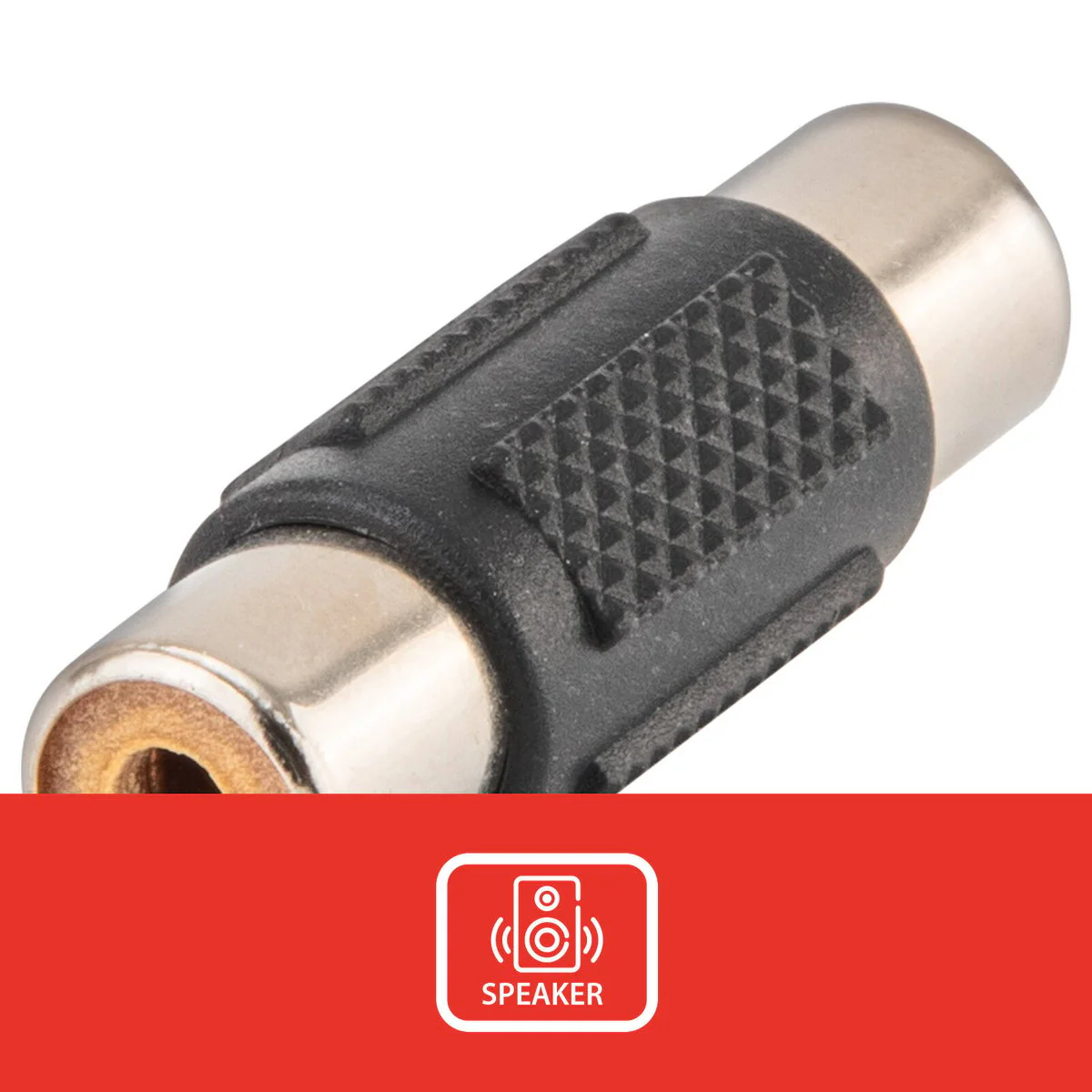 Antsig RCA Socket to RCA Socket Adaptor - 20mm x 15mm x 30mm - Audio Video Connector - Image 2