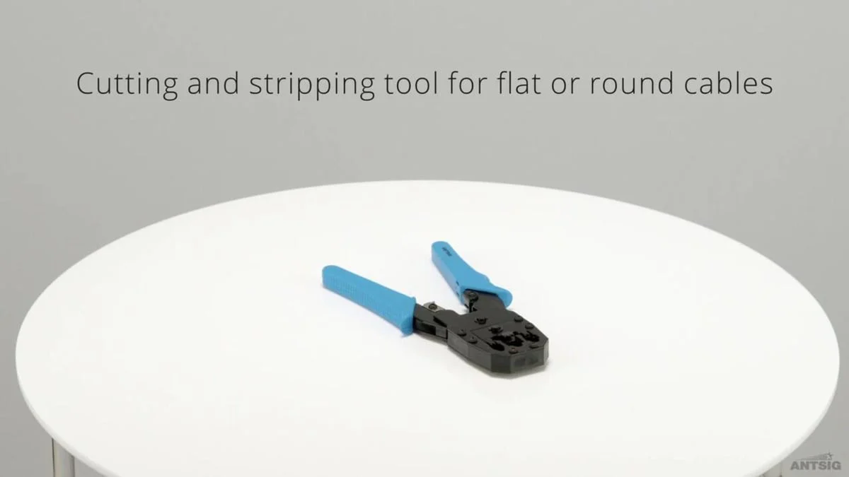 Antsig RJ45 Crimping Tool - Hardened Steel - Stripping Function - Image 3