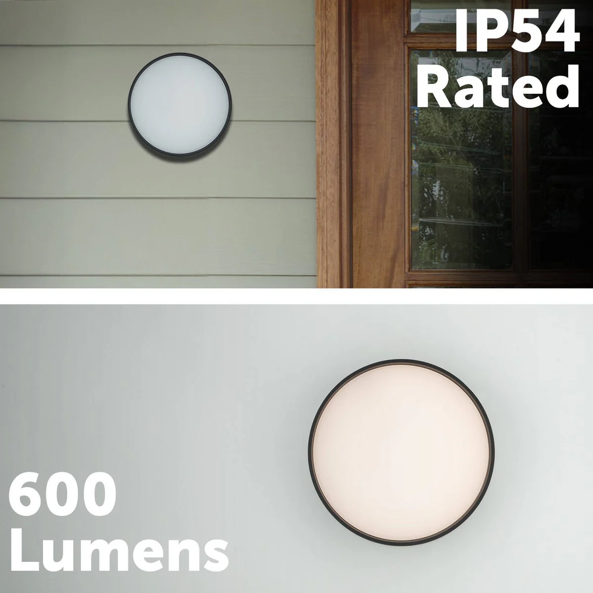 Arlec 10W LED Kea Bunker Light - 600 Lumen - Weather-Resistant - Black - Image 5