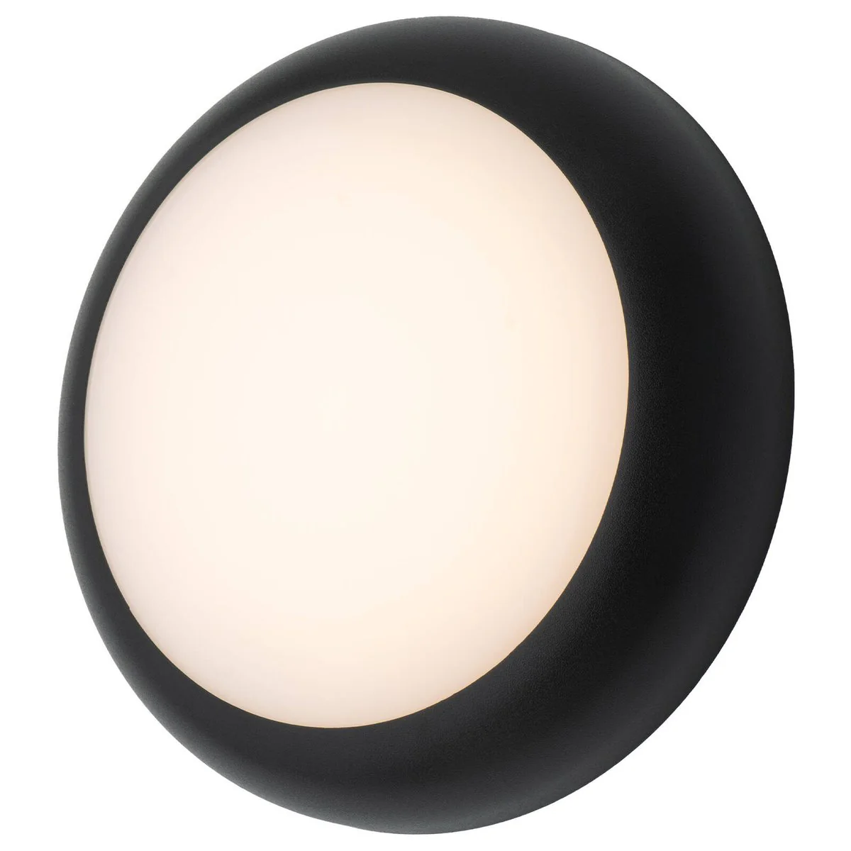 Arlec 14W Black CCT LED Dorset Round Bunker Light - 225mm - Weather Resistant - Image 2