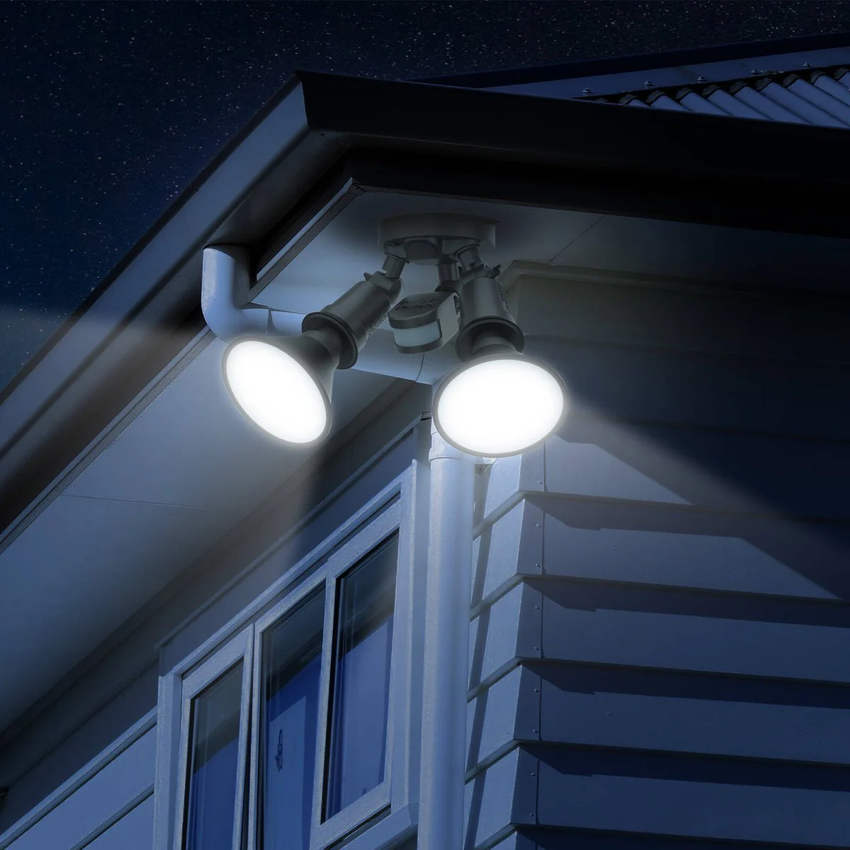 Arlec 30W DIY Twin LED PAR38 Security Flood Light - PIR Motion Sensor - 3200 Lumens - IP44 Weather Rated - Image 5