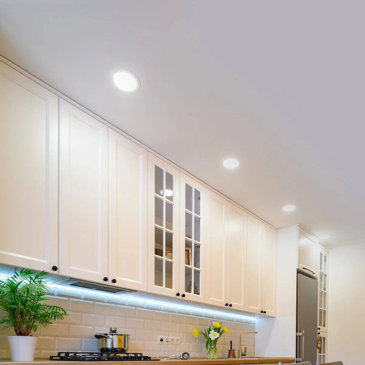 Arlec 9W Tri Colour Dimmable LED Downlight - 5 Pack - 110mm - White - Image 5