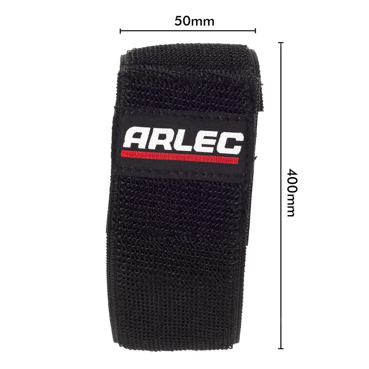 Arlec Charger Cable Strap Pack of 4 - 400mm x 50mm x 10mm - Black - Durable Velcro - Image 4