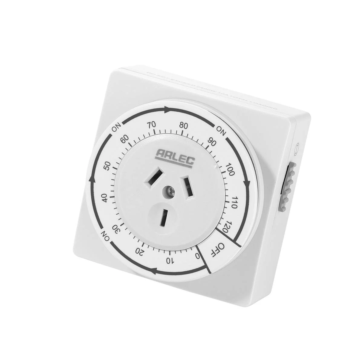 Arlec Countdown Timer - 2 Hours - Polypropylene - Indoor Use