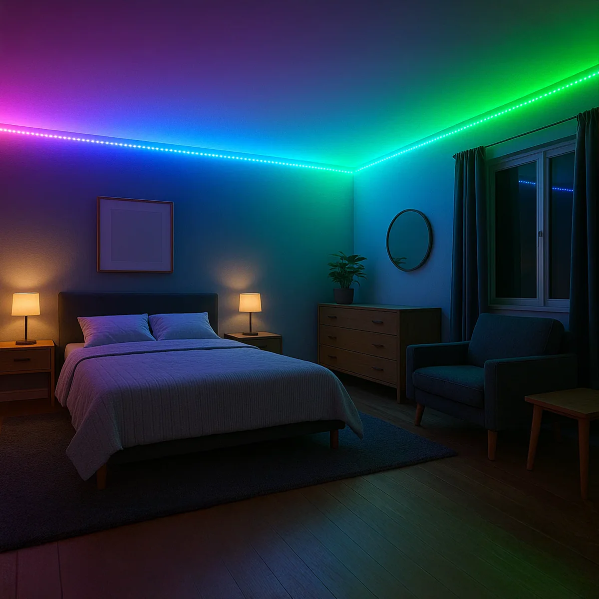 Arlec Grid Connect Smart 5m RGBW Strip Light - 60 LEDs - Flexible - Wi-Fi Control - Image 4