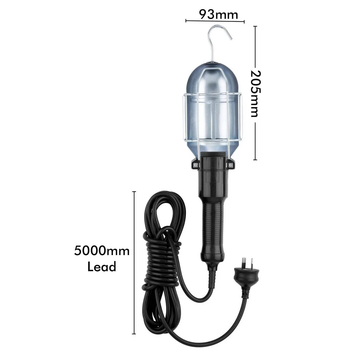 Arlec Handheld Work Light - 60W - Metal - 5m Lead - Image 4