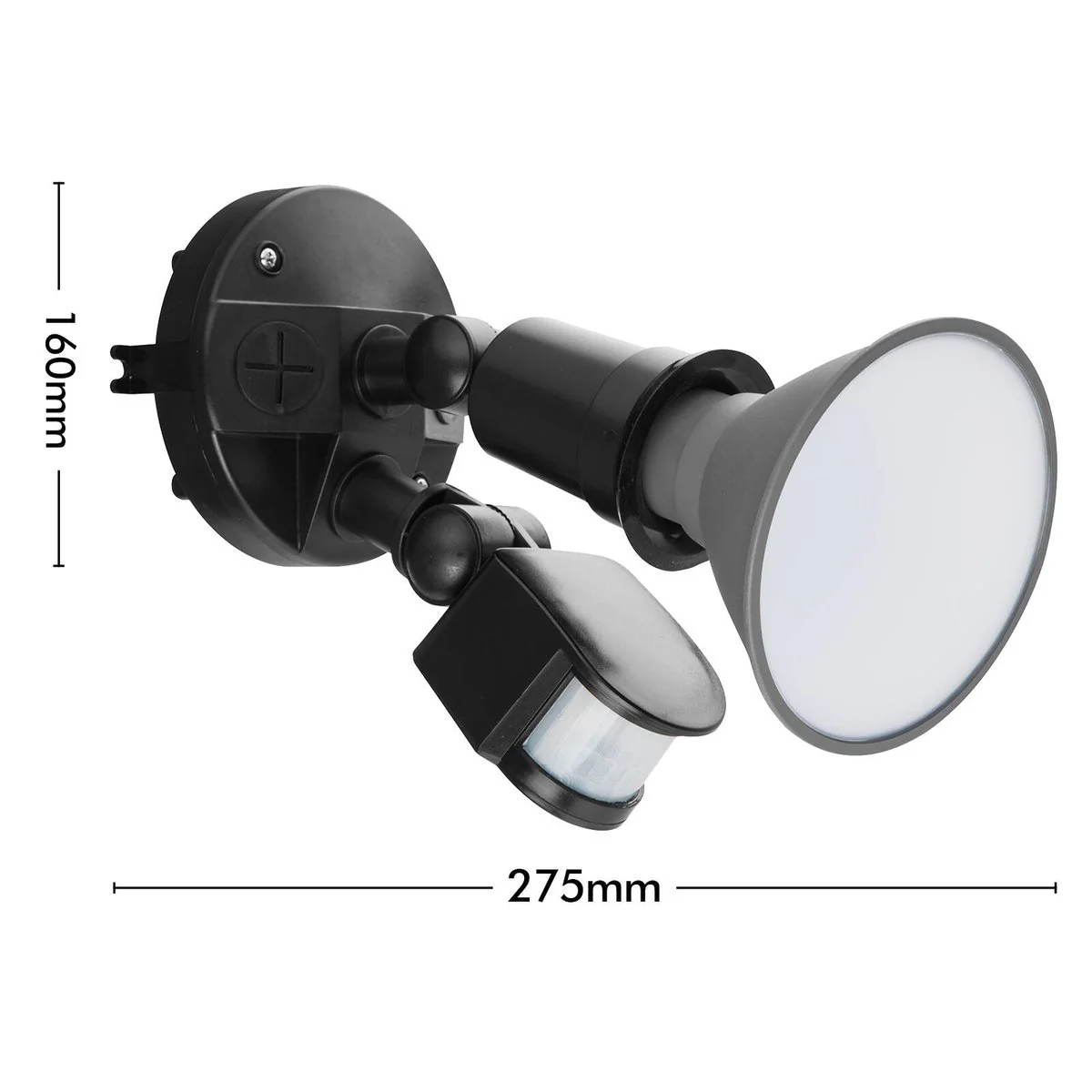 Arlec 15W LED Security Sensor Floodlight - 1600 Lumens - Black - IP44 - Image 4