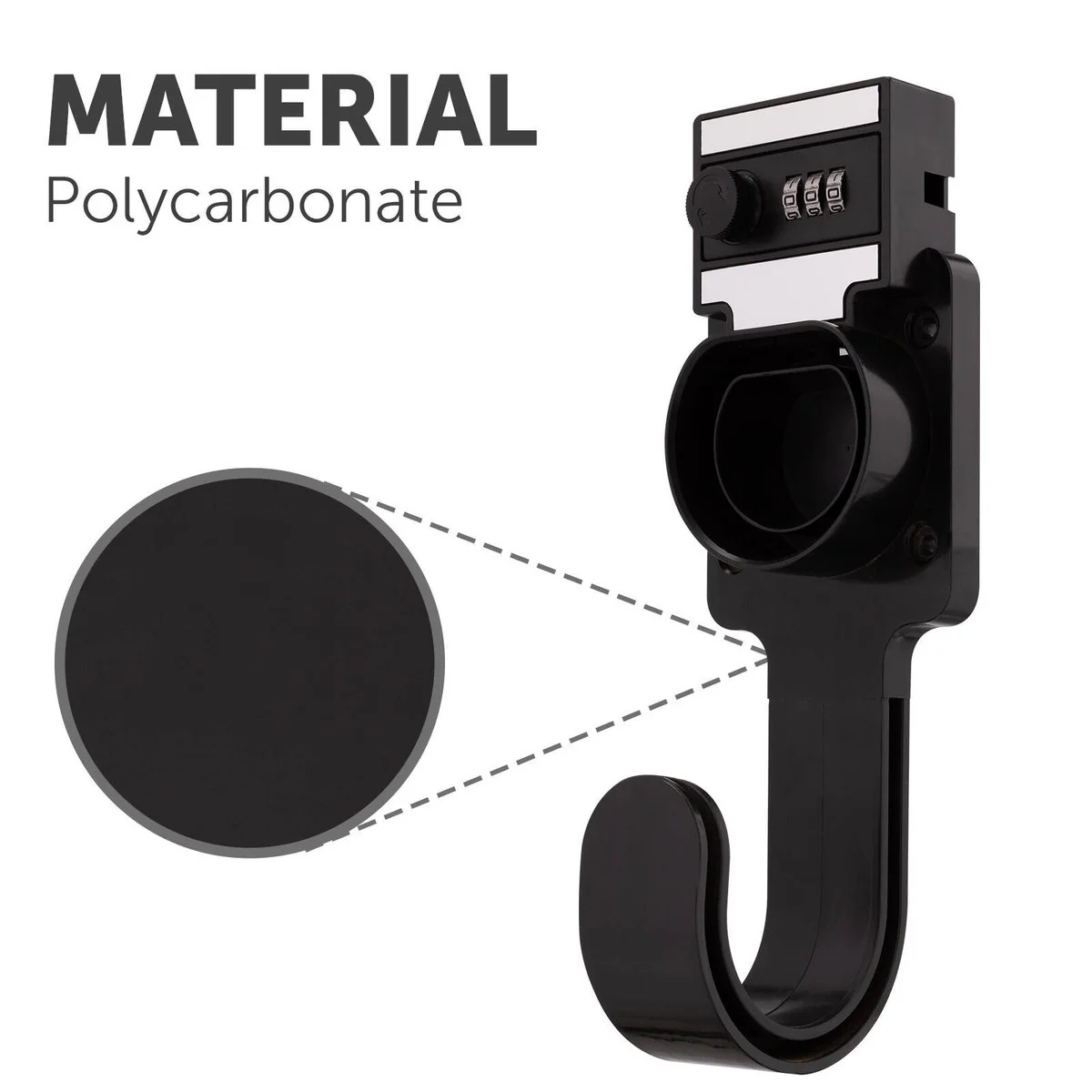 Arlec Lockable EV Charger Cable Holder - Secure Storage - 90mm x 270mm x 85mm - Image 4