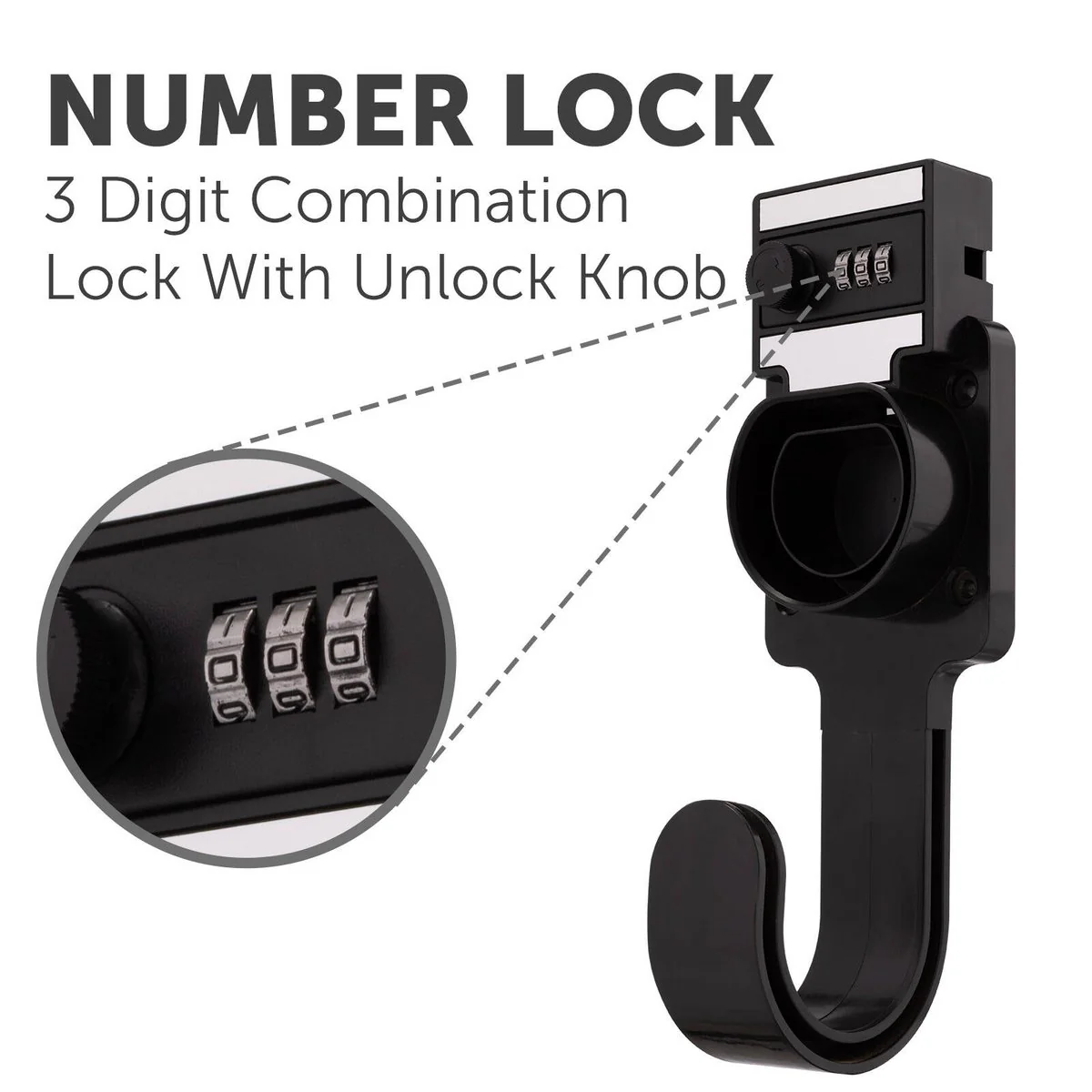Arlec Lockable EV Charger Cable Holder - Secure Storage - 90mm x 270mm x 85mm - Image 5