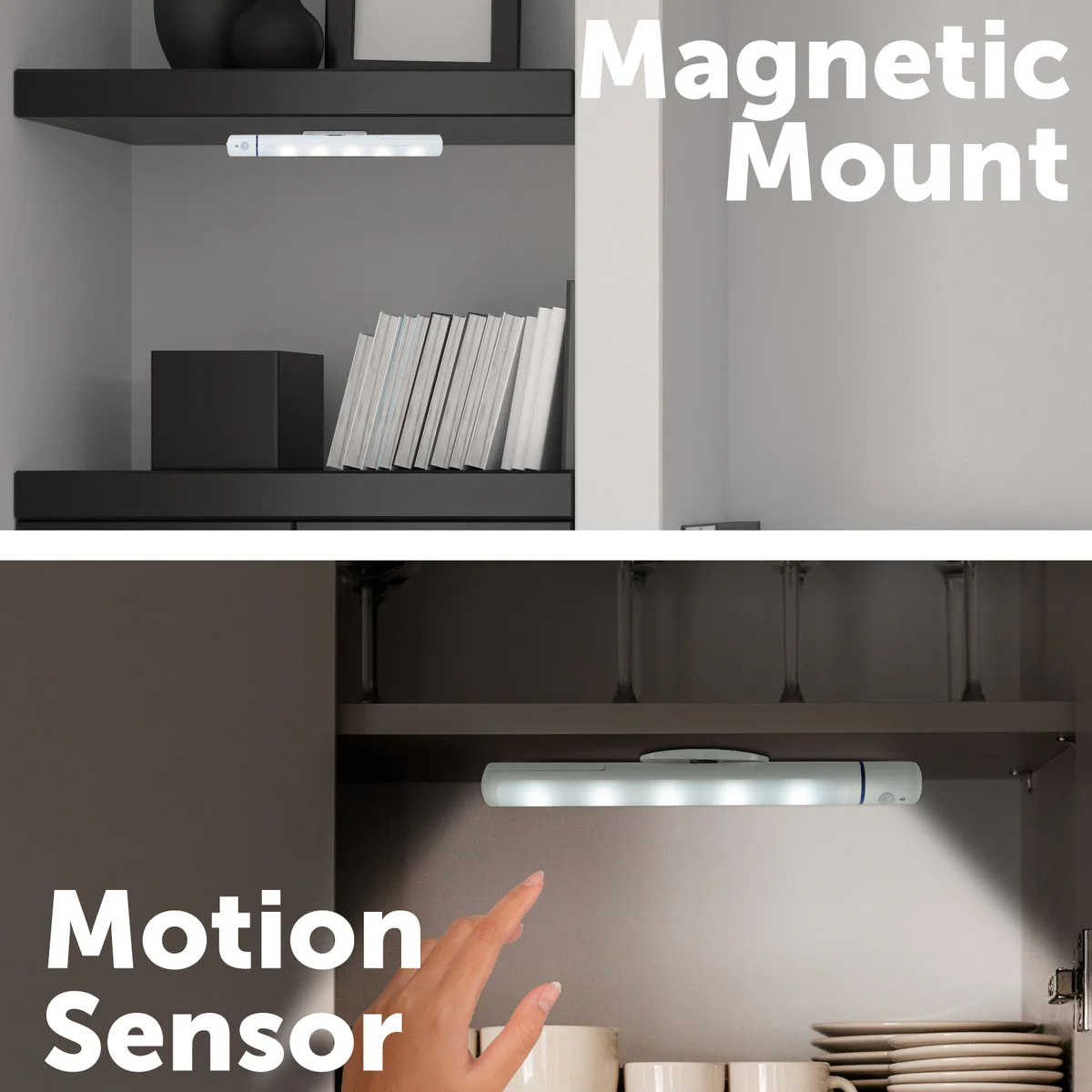 Arlec Magnet Mount Sensor Bar Light - Battery-Powered - 3m Motion Detection - Indoor Use - Image 3