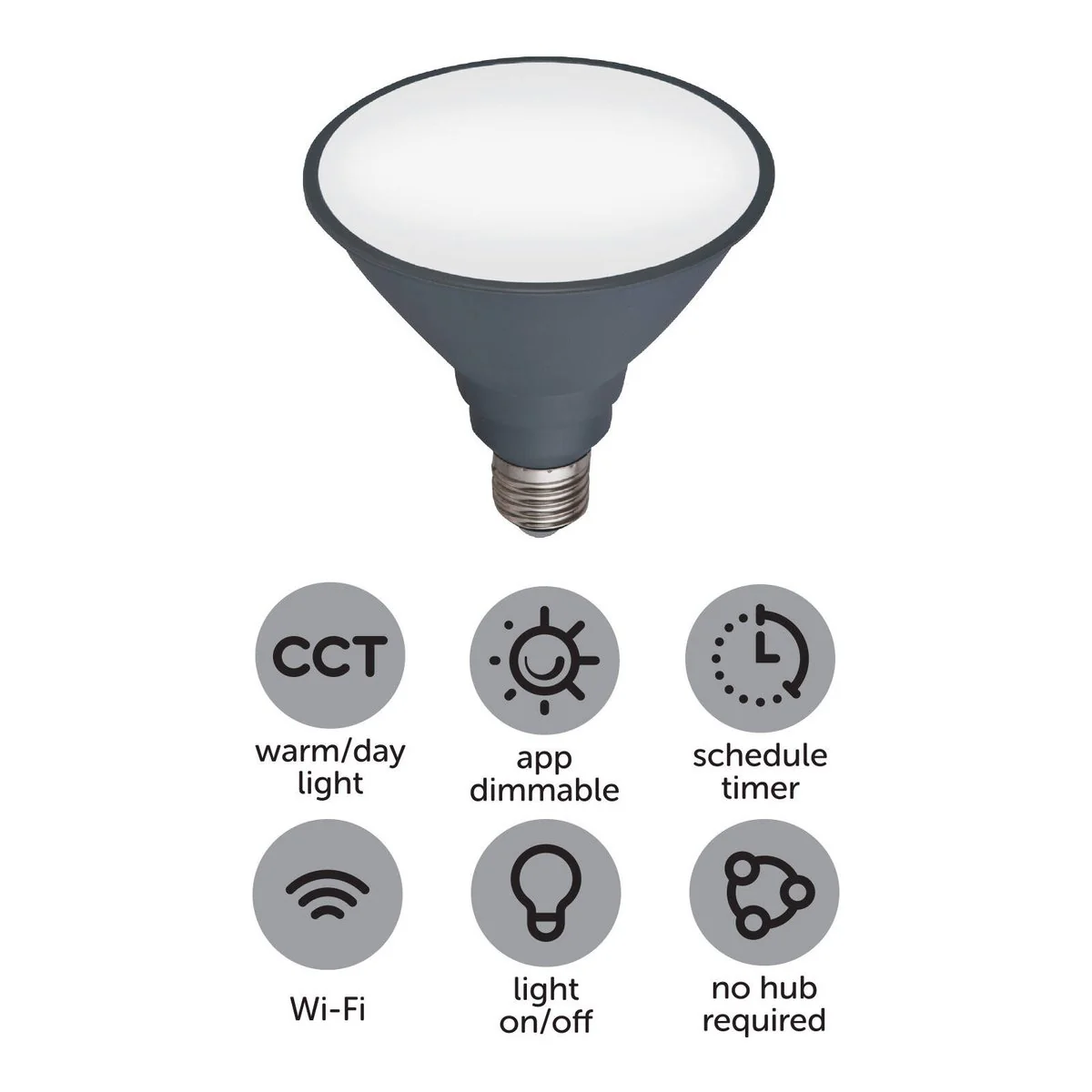 Arlec PAR38 E27 LED Globe 1350lm 15W - Smart CCT - Dimmable - Indoor Use - Image 3