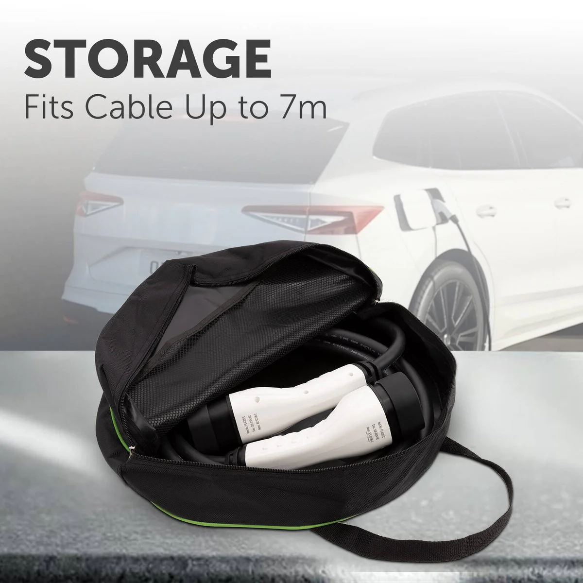 Arlec Portable Charger and Charging Cable Case - 7m - Black - Durable Storage Solution - Image 2
